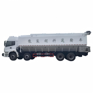 Camión <span class=keywords><strong>de</strong></span> Alimentación a Granel Foton Auman 8x4 <span class=keywords><strong>de</strong></span> 40m³ para Granjas Avícolas |   3 Compartimentos |   Barrena Hidráulica |   Proveedor <span class=keywords><strong>de</strong></span> China - Product Image 2