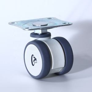 Rodízios de 50mm com Boa Estabilidade e Redução de Ruído, Rodízios de Montagem em Placa Plana de 2 Polegadas, Rodas Giratórias para Carrinhos - Product Image 3