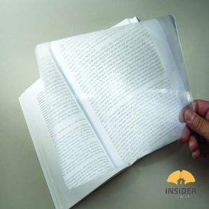 مكبر صفحة كاملة <span class=keywords><strong>A4</strong></span> بدون إطار، ورقة تكبير كبيرة من البلاستيك PVC بتكبير 3 أضعاف مع عدسة فرينل مصبوبة - Product Image 2