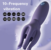 Entraîneur de gland sexuel, masseur de pénis, masturbateur masculin, jouet sexuel vibrant à 10 vitesses pour homme, vibrateur, retardateur d'éjaculation, article pour adultes