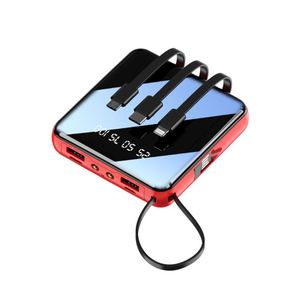 2025 Customizable Design 10W 10000Mah Super Slim With Four Cable Portable Chargers Power Bank for <b>Mobile</b> Phone - Product Image 1