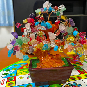 Bán Buôn Bảy Chakra Pha Lê Cây Năng Lượng Tích cực Pha Lê Cuộc Sống Chakra Cây Tiền Cây, Phong Thủy Trang Trí - Product Image 5