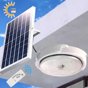 Panneau <span class=keywords><strong>solaire</strong></span> LED Plafonnier étanche Ip65 <span class=keywords><strong>Lampe</strong></span> de jardin extérieure intérieure 50W 100W 150W 200W 300W avec télécommande - Product Image 1