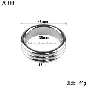 스레드 남자의 금속 섹스 토이 링 수탉 반지 사정을 지연시키고 관심을 높이기 위해 가중치 - Product Image 3