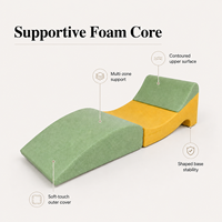 Coussin ergonomique à talon haut, design compressible, housse à glissière multi-tissu, support surélévateur pour jambes, pour li