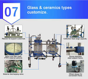 Sac d'équipement de filtre à vide en verre 220V pour les industries de laboratoire de filtration de liquide efficace Composant de moteur de base 1 an ISO CE ATEX - Product Image 3