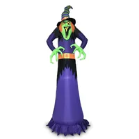 Costume gonflable effrayant personnalisé de citrouille de sorcière pour la décoration de la maison, hôtel, activités promotionnelles, événements