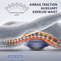 Masseur lombaire multifonctionnel avec airbag, fonction de levage et d'inclinaison, chaleur, vibration et infrarouge pour la relaxation des muscles lombaires