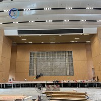 Panneau acoustique en céramique et aluminium insonorisant et résistant à l'humidité, style grain de bois, pour décoration murale et plafond