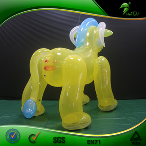 Forte Gonfiabile SPH Leone Animale, Trasparente Giallo Leone Giocattolo - Product Image 6