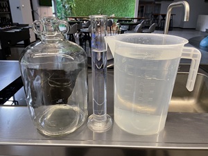 Bouteille <span class=keywords><strong>de</strong></span> fermenteur en verre Demijohn <span class=keywords><strong>5L</strong></span> Homebrewing Carboy Jar pour équipement Homebrew - Product Image 6