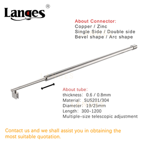Bras <span class=keywords><strong>de</strong></span> support <span class=keywords><strong>de</strong></span> panneau d'écran en verre <span class=keywords><strong>de</strong></span> <span class=keywords><strong>douche</strong></span> sans cadre fixe télescopique <span class=keywords><strong>Barre</strong></span> <span class=keywords><strong>de</strong></span> support en verre <span class=keywords><strong>de</strong></span> porte <span class=keywords><strong>de</strong></span> <span class=keywords><strong>douche</strong></span> - Product Image 2