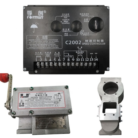 Weichai SDEC Dongfeng Yuchai Diesel Engine Generator C2002 Speed Controller with Actuator Governor Electromagnetic A1000C-W