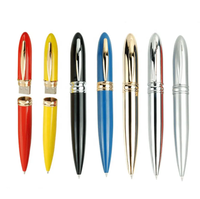 Penna USB con Logo Personalizzato, Chiavetta USB 8GB 16GB 32GB 64GB 128GB USB 2.0 3.0, Penna a Sfera con Puntatore, Mini Flash Drive