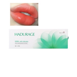 HADURAGE Derm 24mg 10ml Gel de comblement cutané injectable à l'<span class=keywords><strong>acide</strong></span> <span class=keywords><strong>hyaluronique</strong></span> pour le volume des lèvres et du visage, usine OEM, ISO&CE, <span class=keywords><strong>prix</strong></span> de gros - Product Image 1