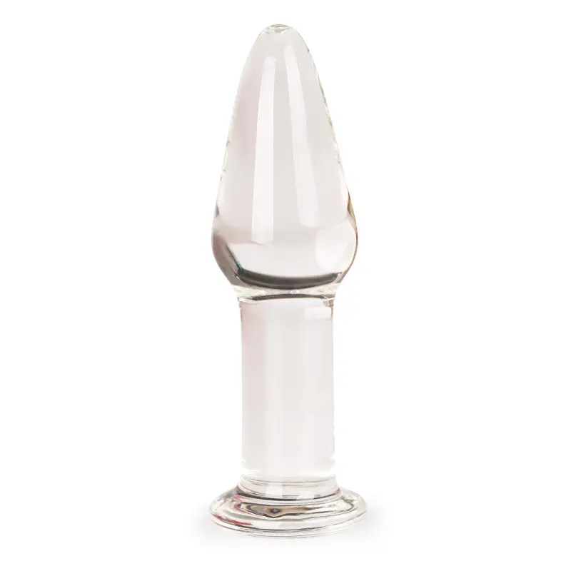 Konischer Anal stecker für männliche und weibliche Sm-Erwachsene mit vergrößertem Anal stecker aus Kristall-Penis glas für die Anal erweiterung des Rücken atriums