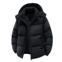 Veste d'extérieur décontractée et chaude à coupe ample, épaisse, coupe-vent, à blocs de couleur, avec capuche, pour homme, directement de l'usine