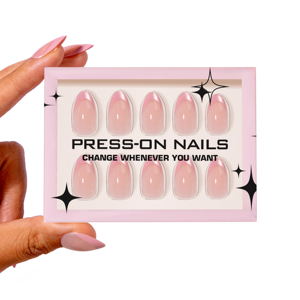 30 faux ongles à pose rapide, style salon, souples et pliables, couleur rose <span class=keywords><strong>film</strong></span>, avec étui - Product Image 4