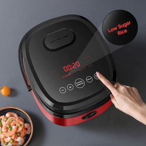 Cuisinière à riz intelligente 3L à faible teneur en glucides, cuve intérieure en acier inoxydable, mini-cuisinière à riz électrique numérique à faible teneur en sucre - Product Image 2