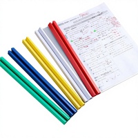 Carpeta de Gran Capacidad con Clip para Papel, Carpeta con Barra Deslizante para Informes, Cubierta para Informes, Carpeta para Documentos A4, Suministros de Oficina