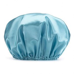 Bonnets de Douche Spa de Luxe Réutilisables Double Couche Imperméables Écologiques avec Logo Personnalisé et Bande Élastique pour Adultes – Nettoyage PE Personnalisé - Product Image 1