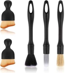 Kit de brosses de détaillage pour <span class=keywords><strong>voiture</strong></span> en poils de sanglier, intérieur et extérieur automobile, microfibre <span class=keywords><strong>anti</strong></span>-rayures, <span class=keywords><strong>brosse</strong></span> de détaillage automobile <span class=keywords><strong>anti</strong></span>-chimique - Product Image 6