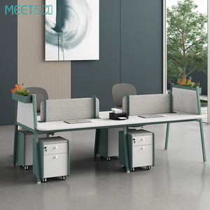 Escritorio moderno <span class=keywords><strong>de</strong></span> lujo convertible para 4-6 personas espacio abierto <span class=keywords><strong>Coworking</strong></span> <span class=keywords><strong>muebles</strong></span> <span class=keywords><strong>de</strong></span> <span class=keywords><strong>oficina</strong></span> para edificio <span class=keywords><strong>de</strong></span> oficinas - Product Image 4