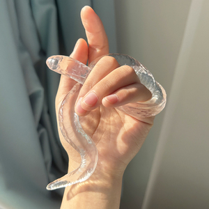 Soft Stretch TPR Pure Transparent Snakes Toy Kawaii Sensory Animal <b>Squishy</b> Unisex Stress Relief Toy for Ages 8+ & 14+ - Product Image 2