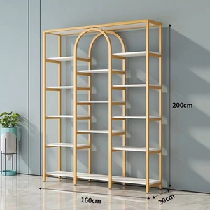 Présentoir de Salon, Meuble de Rangement pour Cosmétiques, Soins des Ongles et de la Peau, Étagère Lumineuse pour Salon de Coiffure - Product Image 3
