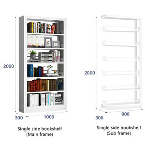 Thiết kế hiện đại thư viện kim loại kệ sách đồ nội thất nhà máy cung cấp trực tiếp tường góc Tủ sách cho các trường học <span class=keywords><strong>Malaysia</strong></span> - Product Image 4