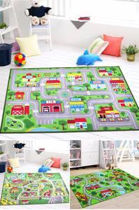 Alfombra de juegos de actividades para niños, tapete de suelo con mapa de números, juguete para niños - Product Image 3