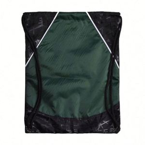 Custom Design Foldable Portable Plain Waterproof Nylon Polyester Sports Gym Backpack Drawstring for Promotion