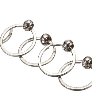 Porte-clés en bois, rond, publicitaire, gravure DIY, petit cadeau, décoration de sac, pendentif pour clés, bois massif. - Product Image 5