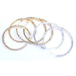 StoneFans con strass lucido grandi orecchini a cerchio - Product Image 5