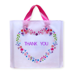 Custom Recyclable Printed Ldpe Hdpe Die Cut Handle Garment Plastic Promotional Shopping Bag