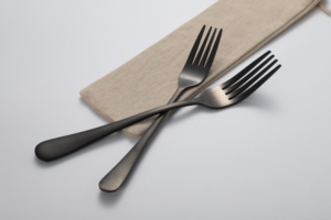 Nhà máy trực tiếp thép không gỉ đen Matt <span class=keywords><strong>Flatware</strong></span> thiết lập dao kéo Matte đen bạc Set - Product Image 3