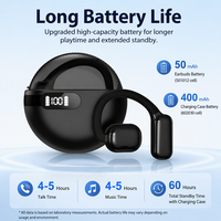 Écouteurs intra-auriculaires stéréo Hi-Fi étanches d'origine Gaomeite, Bluetooth 5.4, affichage LED, écouteurs sans fil avec puce JL