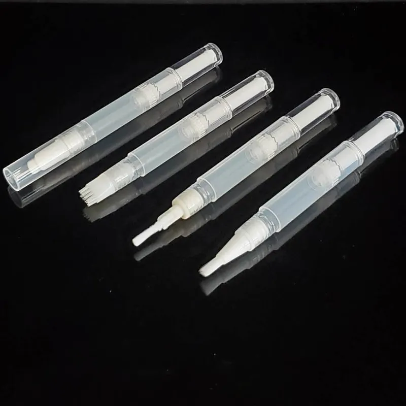 1ml 1.5ml di Plastica Rotondo Vuoto Anti Fungo Trattamento Twist Up Nail Olio per Cuticole Penna di Imballaggio
