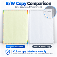 Papier Fonctionnel Anti-Copie Format A4 Compatible avec l'Impression Couleur et Noir-Blanc Caractéristiques Technologiques Double Face Sécurité