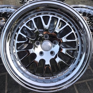 Rines de Aluminio Forjado de Alto Rendimiento de 3 Piezas, Pulidos a Espejo, Diseño Clásico de Malla Escalonada para M3 E46 Golf - Product Image 3