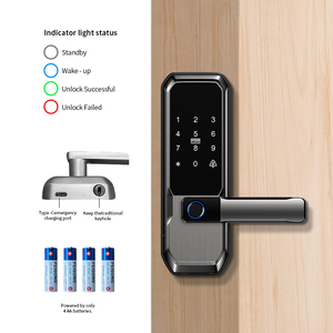 DL 30 cửa thép không gỉ khóa thông minh RFID & mã kích hoạt chốt chết kỹ thuật số với wifi mở khóa vân tay vật liệu hợp kim nhôm - Product Image 2