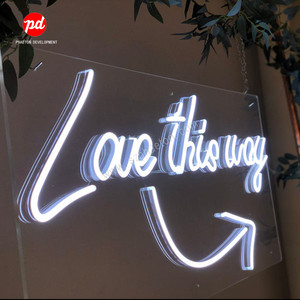 Evento Decor Neon Croce di Luce, Amore Segno Al Neon per la Decorazione di Cerimonia Nuziale - Product Image 2