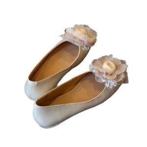 Bailarinas Planas de Estilo Francés con Patrón Geométrico para Mujer, Estilo Retro con Punta Redonda y Diseño de una Sola Correa, Impermeables - Product Image 5