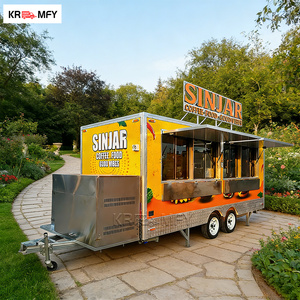 Carrito Móvil de Fibra de Vidrio y Aluminio para Playa y Parque, Parrilla para Barbacoa, Equipo de Cocina, Remolque de Comida Rápida para Turismo - Product Image 3