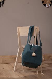 Bolso Tote de Moda para Mujer, de Tela de Algodón Egipcio, con Cierre de Cremallera, Forro de Lona, Asas Largas, Interior Espacioso para Uso Diario - Product Image 2