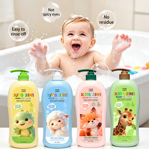 Private Brand Organic 3 in 1 Baby Goat Milk Shower Gel <strong>Shampoo</strong> and Conditioner Herbal Gentle Hydrating Tear-free Mild Kids - Product Image 3