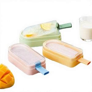 Moules à glace en silicone avec couvercles, plateaux jetables pour sucettes glacées, porte-cônes pour friandises maison, outil à glace personnalisé de qualité alimentaire 1-3L - Product Image 1