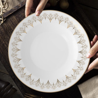 Tasse en Porcelaine Fine avec Bord Doré, Motif Géométrique Art Déco, pour Café et Thé, Vaisselle Élégante et Luxueuse, Cadeau pour la Maison et le Bureau, Articles de Table, Cuisine