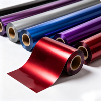 Film de protection de voiture en vinyle PET métallisé cristal, film à changement de couleur vif, design à drainage d'air, installation facile, vente en gros d'usine