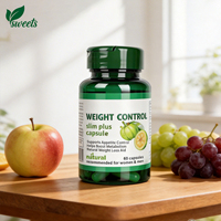 Vente en gros transfrontalière, 60 capsules par flacon, Slim Plus Garcinia Cambogia, capsules naturelles pour la perte de poids